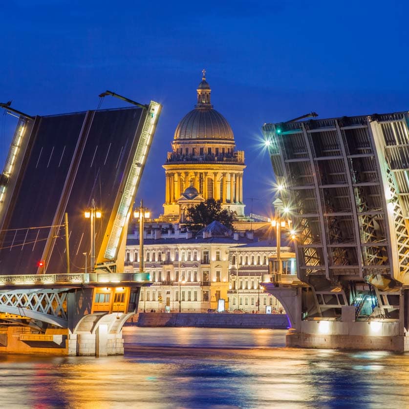Недельный тур в Санкт-Петербург на поезде